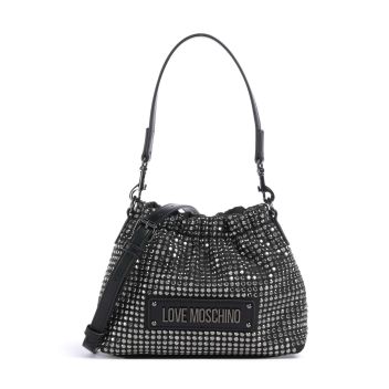 Love Moschino Sparkling Bucket bag black