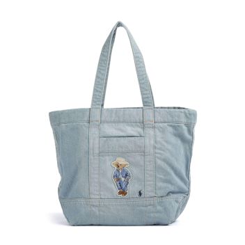 Polo Ralph Lauren Bear Traveller Tote bag light blue