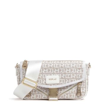 Replay Crossbody bag beige/white