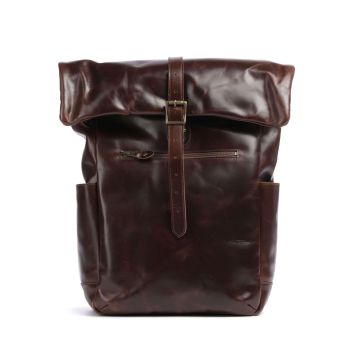 Buckle & Seam Crazy Horse Nomad Rolltop backpack brown