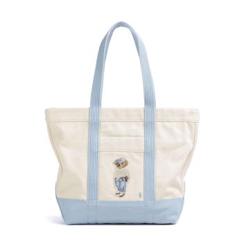 Polo Ralph Lauren Bear Eran Cable Tote bag ivory