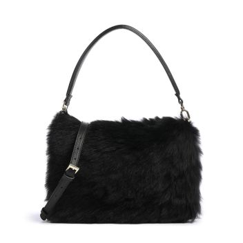 Abro Shearling Astor Shoulder bag black
