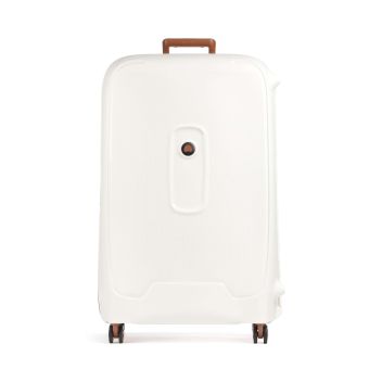 Delsey Paris Moncey Spinner (4 wheels) white/brown