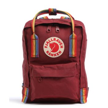 Fjällräven Kånken Rainbow Mini Backpack dark red