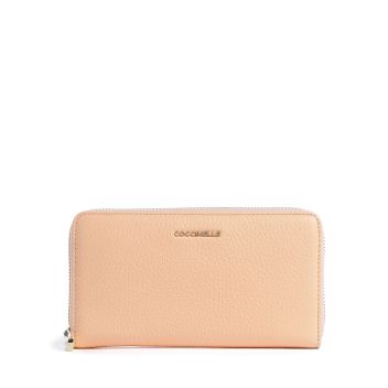 Coccinelle Metallic Soft Wallet apricot