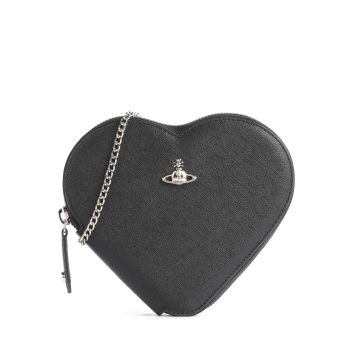 Vivienne Westwood Saffiano Heart Crossbody bag black