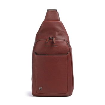 Piquadro Black Square Sling bag tobacco