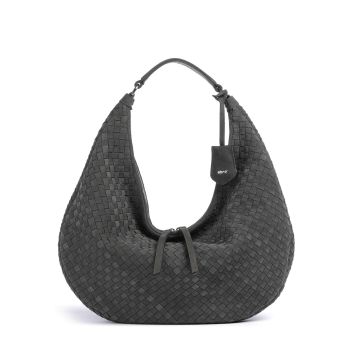 Abro Suede Nana Hobo bag grey