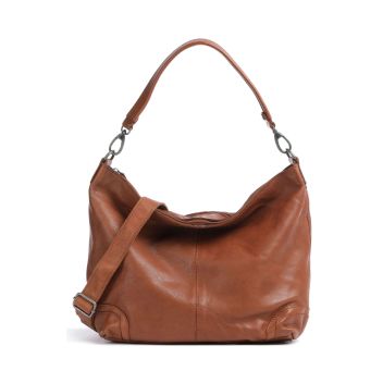 The Chesterfield Brand Washed Waxed Cow Bolivia Hobo bag cognac