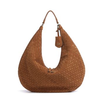 Abro Suede Nana Hobo bag brown