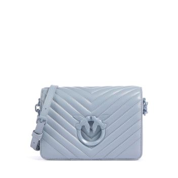 Pinko Love Click Mini Crossbody bag light blue