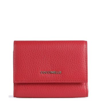 Coccinelle Metallic Soft Wallet red