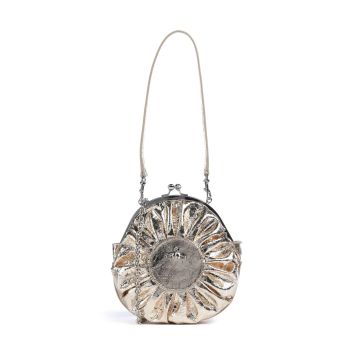 Vivienne Westwood Rosie Metallic Crinkle Crossbody bag gold