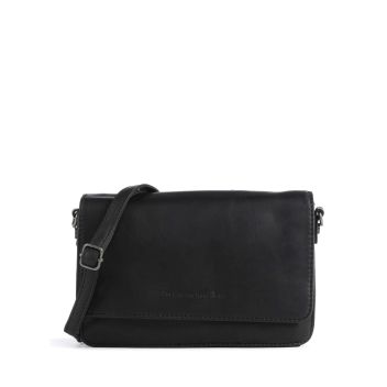 The Chesterfield Brand Cow Wax Pull Up Upsala Crossbody bag black