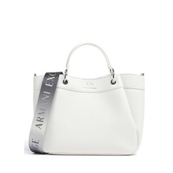 Armani Exchange Wave M Handbag white