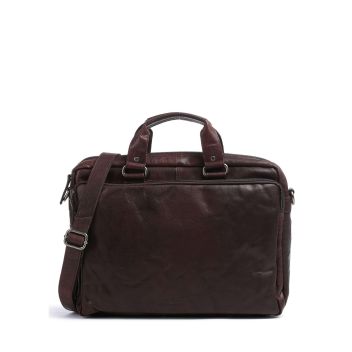 Spikes & Sparrow Bronco Briefcase dark brown