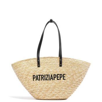 Patrizia Pepe Summer Straw Tote bag nature