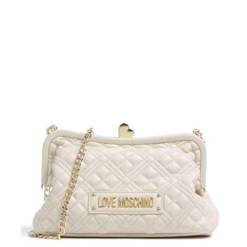 Love Moschino Quilted Crossbody bag ivory