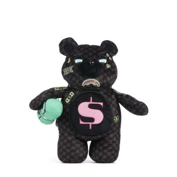 Sprayground Slime Takeover Teddy Bear Backpack black/grey