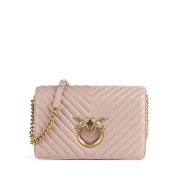 Pinko Love Click Classic Crossbody bag antique pink