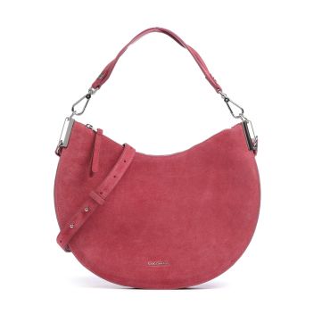 Coccinelle Sunup Suede Hobo bag antique pink