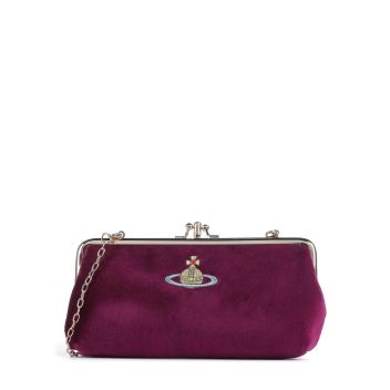 Vivienne Westwood Velvet Frame Clutch bag violet