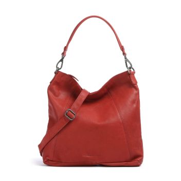 The Chesterfield Brand Washed Waxed Cow Sintra Hobo bag red