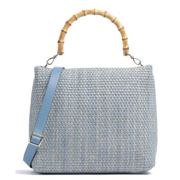 Abro Raffia Kaia Hobo bag blue
