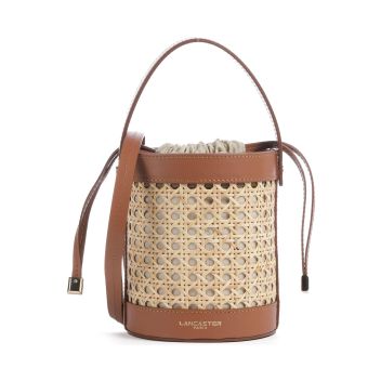 Lancaster Actual Cannage Rotin Bucket bag brown/beige