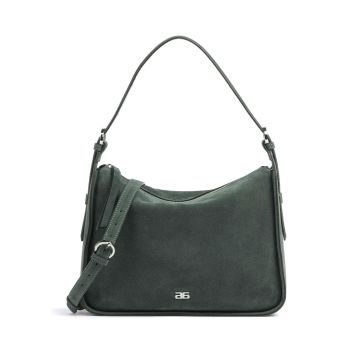 Abro Suede Best Friend Hobo bag dark green