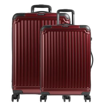 Travelite Cruise Suitcase set (4 wheels) dark red