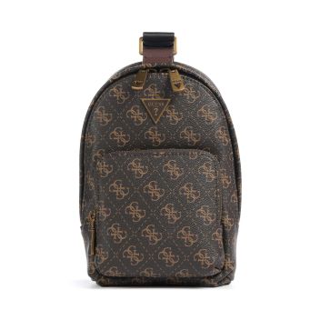 Guess Milano Eco Sling bag dark brown