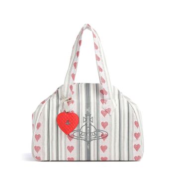Vivienne Westwood Archive Heart Stripes Large Handbag multicolour