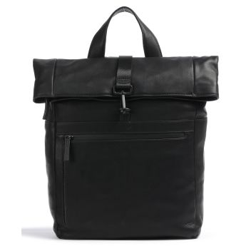 Leonhard Heyden Den Haag Rolltop backpack black