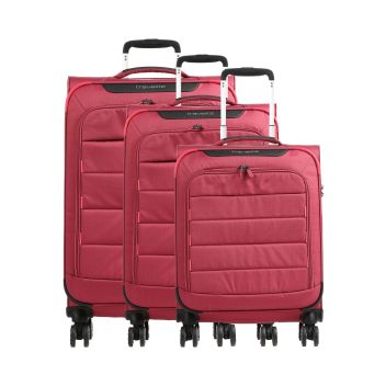 Travelite Skaii Suitcase set (4 wheels) fuchsia