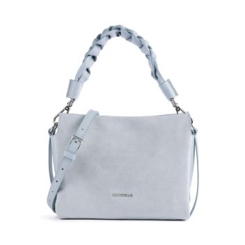 Coccinelle Boheme Suede Handbag light blue