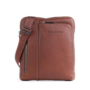 Piquadro Black Square Crossbody bag tobacco