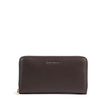 Coccinelle Metallic Soft Wallet dark brown