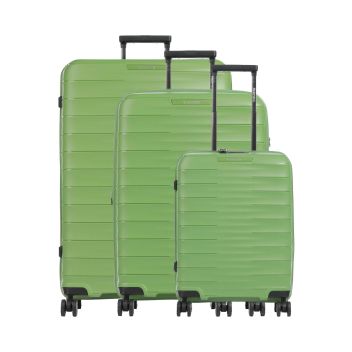 Travelite Mooby Suitcase set (4 wheels) green