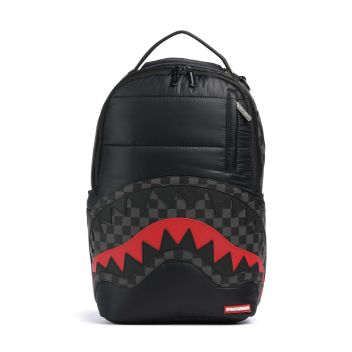 Sprayground Black Puffer Check Backpack black/grey