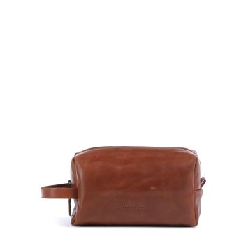 Buckle & Seam Crazy Horse Everest Toiletry bag cognac