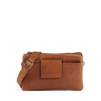 The Chesterfield Brand Cow Wax Pull Up Thompson Crossbody bag cognac