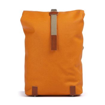 Brooks England Pickwick Cotton Canvas Small Rolltop backpack orange