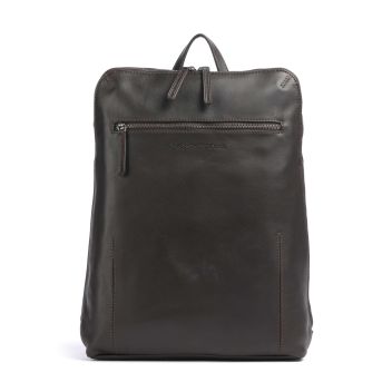 The Chesterfield Brand Wax Pull Up Cow Filmore Backpack dark brown