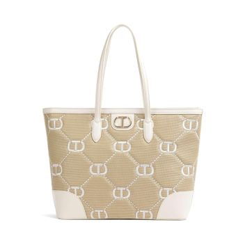 Twinset Palermo Tote bag beige/white