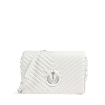 Pinko Love Click Classic Crossbody bag white