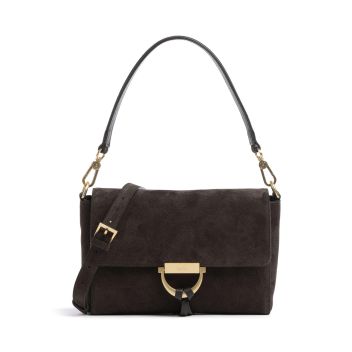 Abro Suede Temi Shoulder bag dark brown