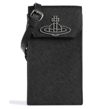 Vivienne Westwood Saffiano Phone bag black