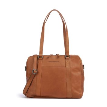 The Chesterfield Brand Cow Wax Pull Up Pretoria Shoulder bag cognac