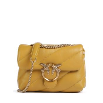 Pinko Love Puff Mini Shoulder bag mustard yellow